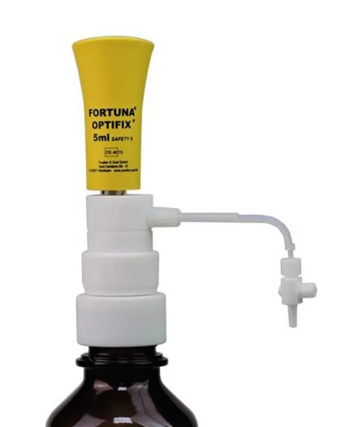 Dozator FORTUNA® OPTIFIX® SAFETY S, volum 1 - 5 ml, 1 bucată — Carl Roth, cod PL12.1