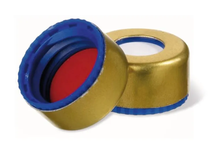 Capace magnetice cu flanșă și orificiu, ND9, Septum Silic./PTFE UltraCl., 1.0 mm 55° — Carl Roth, cod PT62.1