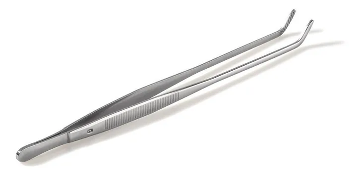 Pensetă, îndoită, bontă, din Remanit 4301, lungime 160 mm, 1 bucată — Carl Roth, cod PX31.1