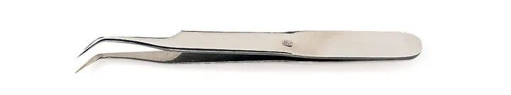 Pensetă cu vârf fin, curbată, Remanit 4301. L 120 mm, 1 bucată — Carl Roth, cod PX39.1