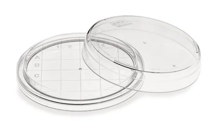 Plăci de contact, PS, sterile, fără orificii de aerisire, Ø 65, H 15 mm, 600 bucăți — Carl Roth, cod PX86.1