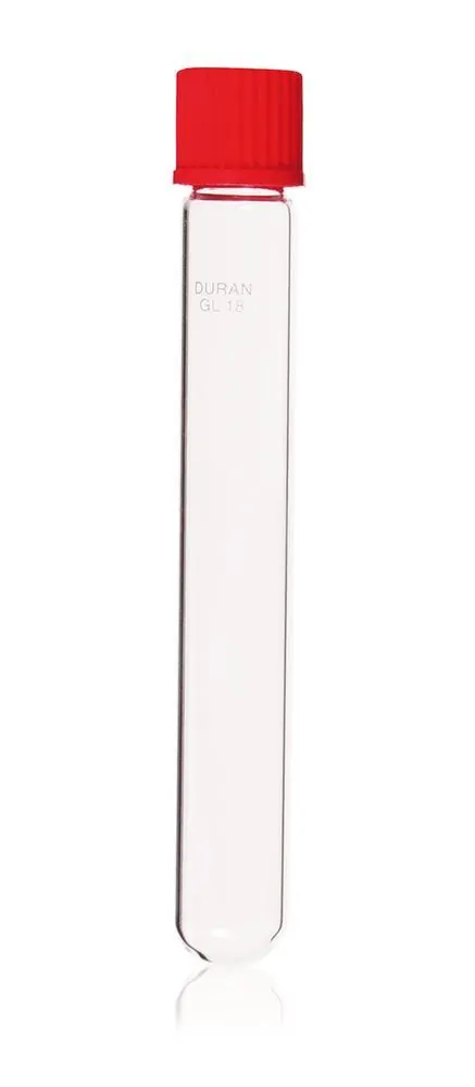 Tub de cultură cu capac cu filet, DURAN®, filet GL 18, Ø 20 x L 150 mm, 50 buc. — Carl Roth, cod PY96.1