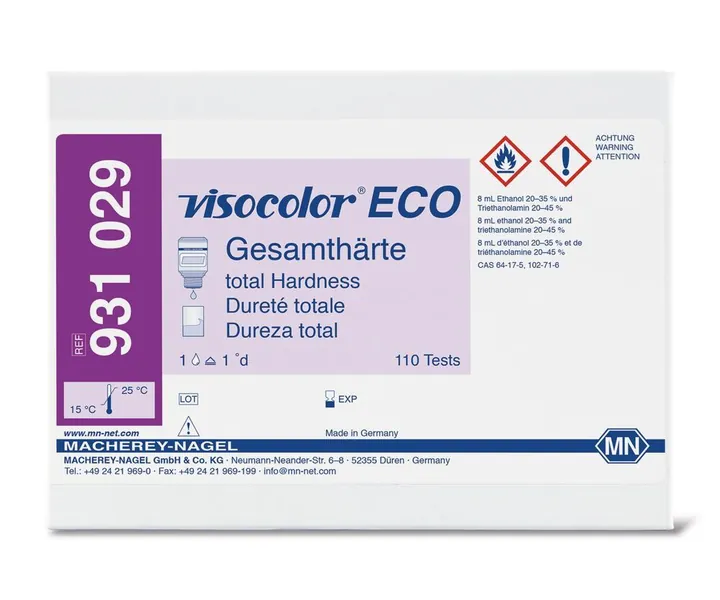 Kit de testare VISOCOLOR® ECO, duritate totală, 1 bucată — Carl Roth, cod T372.1