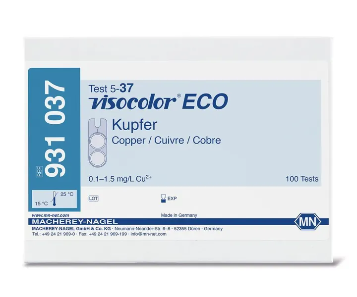 Kit de testare VISOCOLOR® ECO, cupru Cu2+, 1 bucată — Carl Roth, cod T373.1