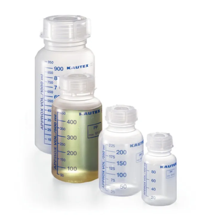 Flacoane cu gât larg, cu gradații, PP, 500 ml, 10 buc. — Carl Roth, cod T488.1