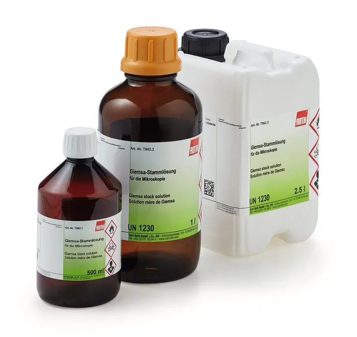 Soluție stoc Giemsa, pentru microscopie, 1 l, sticlă — Carl Roth, cod T862.2