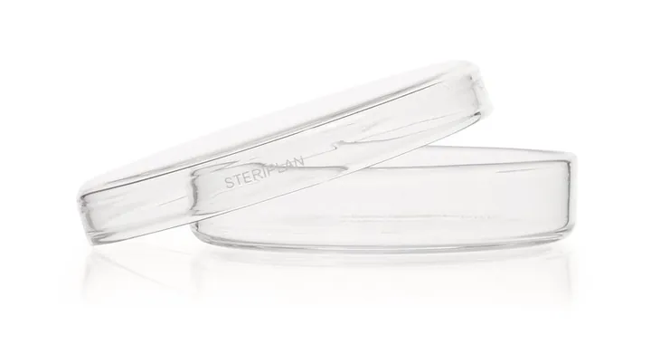 Vase Petri STERIPLAN®, sticlă sodă-calcar, două piese, Ø 80 mm, H 15 mm — Carl Roth, cod T939.1