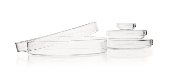 Vase Petri STERIPLAN®, sticlă sodă-calcar, două piese, Ø 100 mm, H 20 mm — Carl Roth, cod T942.1