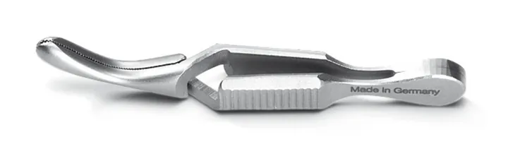 Cleme arteriale din oțel inoxidabil, tip Dieffenbach, curbe, 28 mm — Carl Roth, cod TC86.1