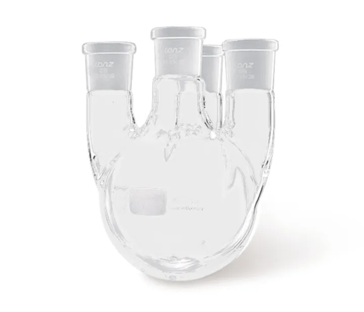 Balon cu fund rotund cu patru gâturi, 5000 ml, gât central NS 45/40 — Carl Roth, cod TH82.1