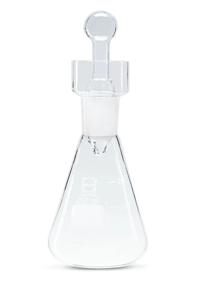 Balon pentru determinarea iodului cu gât, 250 ml, DURAN, cu dop șlifat NS 29/32 — Carl Roth, cod TK13.1