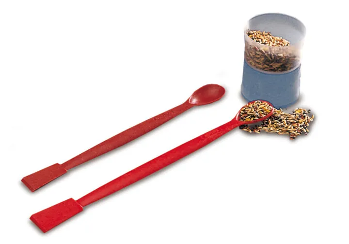 Spatulă lingură, PA, ranforsată cu fibră, L 150 mm, 1,5 ml, 10 bucăți — Carl Roth, cod TT33.1