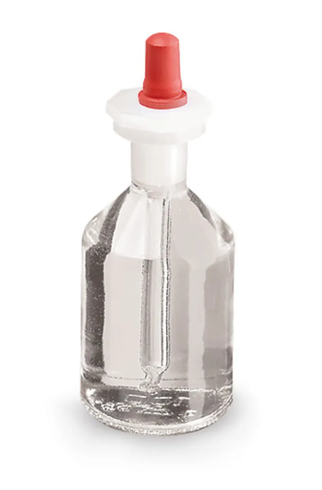 Flacoane înalte cu pipetă, sticlă clară, 100 ml, H 103 mm, 6 buc. — Carl Roth, cod TT99.1