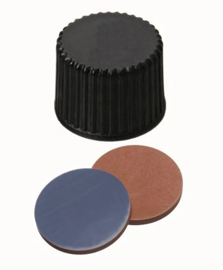 Capac cu filet, închis, PP, ND8, Butil/PTFE, 1.3 mm, 55°, 100 bucăți — Carl Roth, cod TY73.1