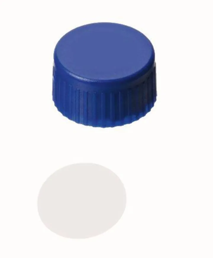Capac cu filet, închis, PP, ND9, Sept. PTFE, 0.2 mm, 53°, 100 bucăți — Carl Roth, cod TY74.1