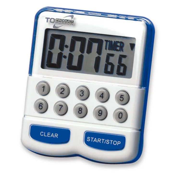 Temporizator electronic cu semnal, afișaj mare, L 60 x Î 70 x A 25 mm, 1 bucată — Carl Roth, cod X253.1
