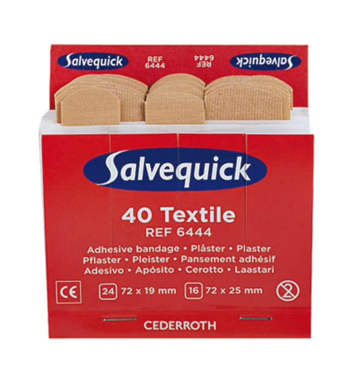 Plasture Salvequick®, textil, elastic 6444, 1 set — Carl Roth, cod X288.1