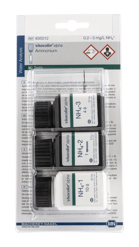 Kit de testare VISOCOLOR® alpha, amoniu NH4+, 1 bucată — Carl Roth, cod X319.1