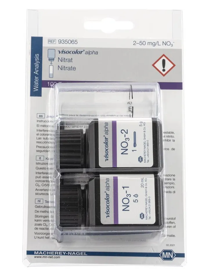 Kit de testare VISOCOLOR® alpha, nitrat NO3-, 1 bucată — Carl Roth, cod X320.1