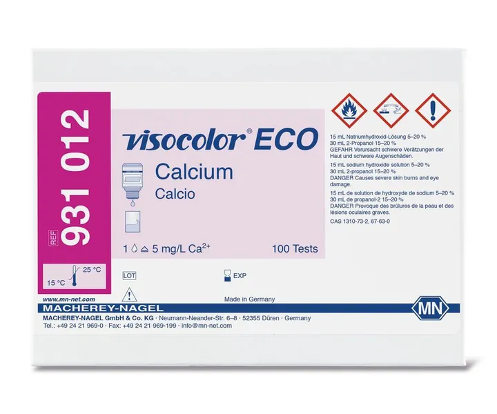 Kit de testare VISOCOLOR® ECO, calciu Ca2+, 1 bucată — Carl Roth, cod X323.1