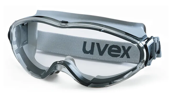 Ochelari de protecție panoramică ultrasonic, de la UVEX, conform EN 166, EN 170, PC, gri/negru — Carl Roth, cod X407.1