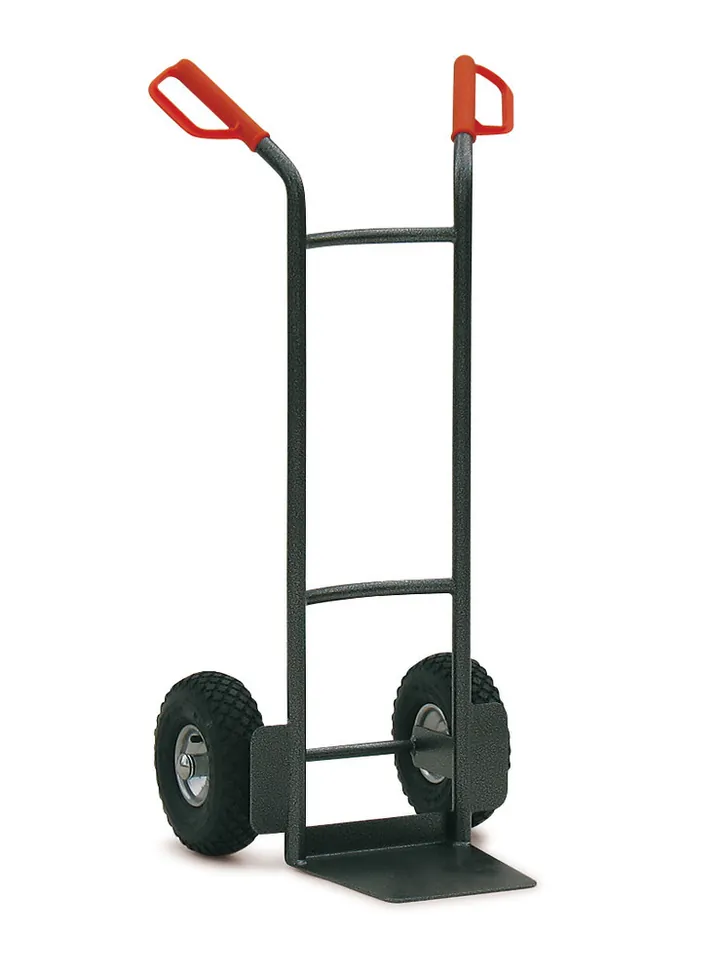 Cărucior pentru transportat lăzi, negru-argintiu, tuburi de oțel, capacitate 250 kg — Carl Roth, cod X828.1