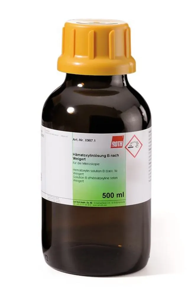 Soluție de hematoxilină B conform WEIGERT, pentru microscopie, 500 ml, sticlă — Carl Roth, cod X907.1