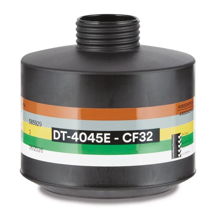 Filtru respirator DT-4045E, maro/gri, galben/verde/alb, Tip A2B2E2K2-P3 — Carl Roth, cod XK45.1