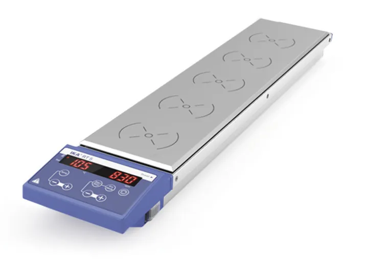 Agitator magnetic multipozițional cu încălzitor, RT 5, 5 puncte de agitare, 0-1000/min — Carl Roth, cod XT36.1