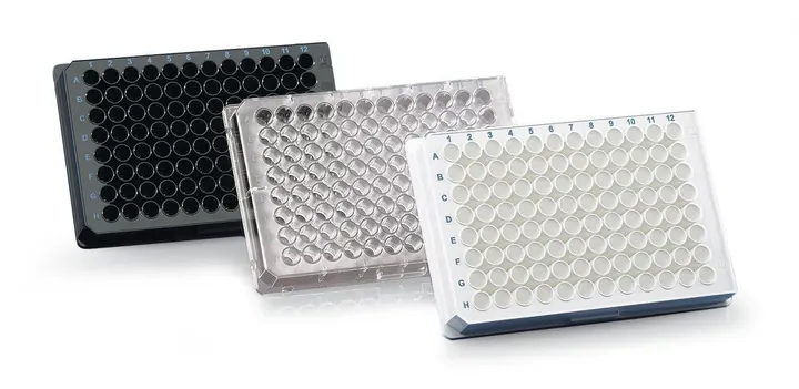 Plăci de microtitrare immunoGradeTM, 330 µl/godet, negre, fund F transparent — Carl Roth, cod XT71.1