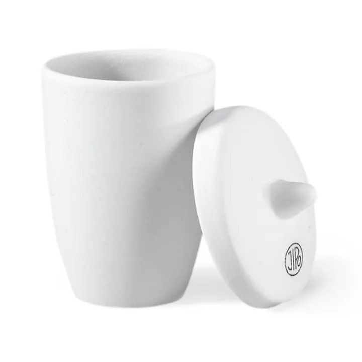 Rotilabo®-crucible cu capac, din porțelan neglazurat, formă înaltă, 5 bucăți — Carl Roth, cod XX24.1