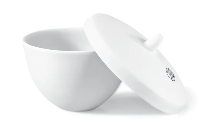 Creuzet Rotilabo®-swelling cu capac, din porțelan neglazurat, formă largă — Carl Roth, cod XX25.1