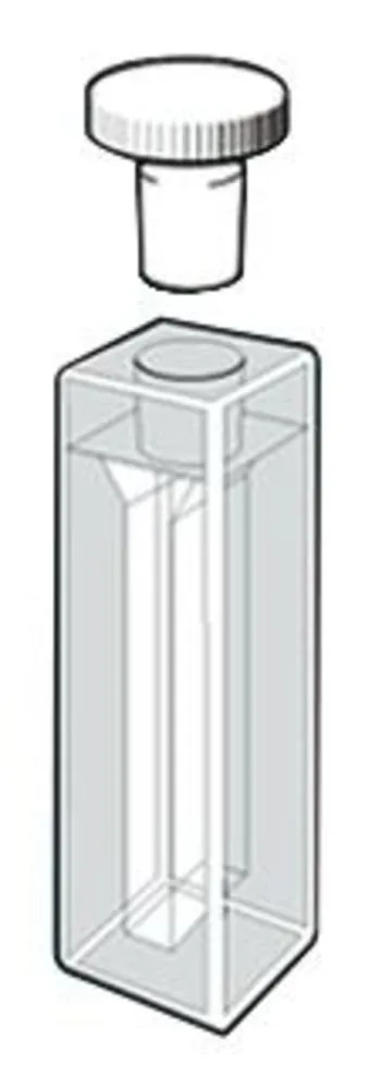 Cuvetă de sticlă ROTILABO®-precision, semi-, micro, sticlă de cuarț, dop, 1.4 ml — Carl Roth, cod Y033.1