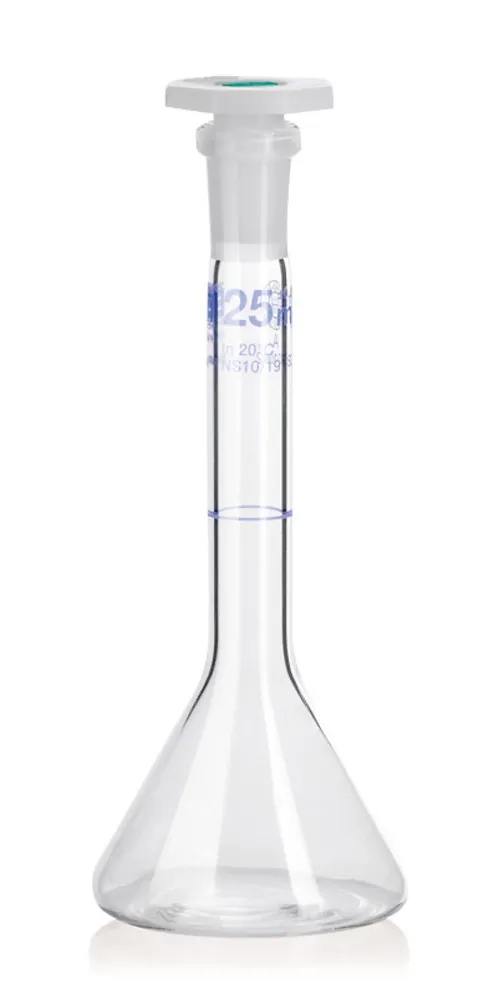 Baloane cotate, cl. A, DURAN®, trapezoidal, cu șlefuire standard, 20 ml — Carl Roth, cod Y243.1