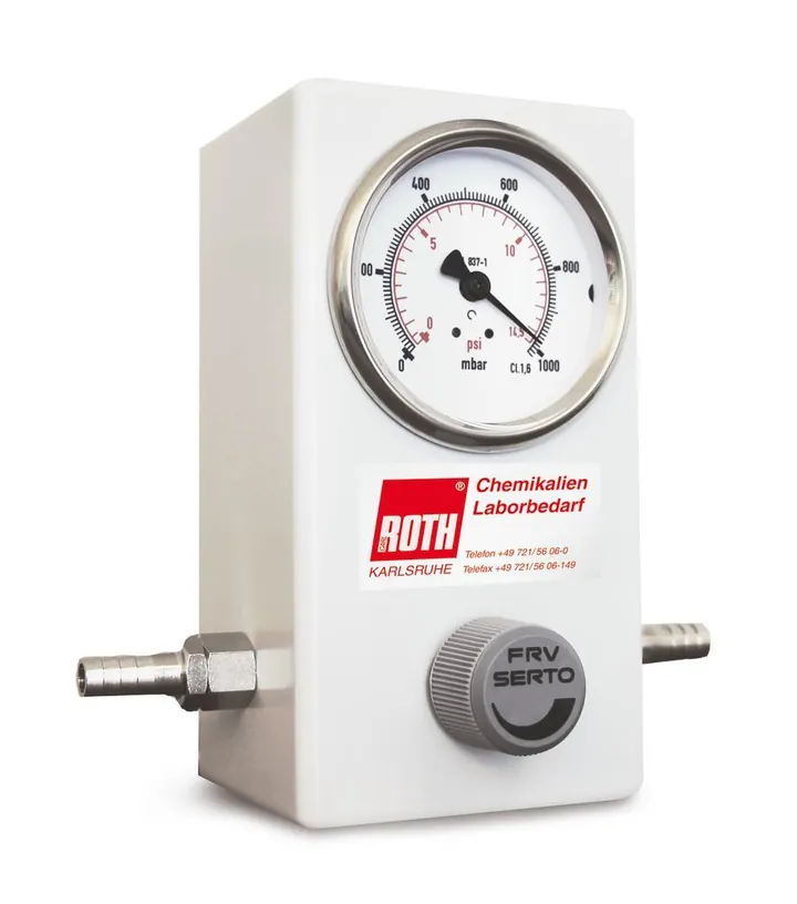 Regulator de vid VAR, scară 1020 până la 0 mbar, 1 bucată — Carl Roth, cod Y457.1