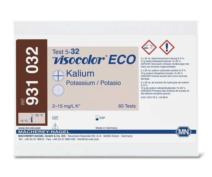 Kit de testare VISOCOLOR® ECO, potasiu K+, 1 bucată — Carl Roth, cod Y556.1