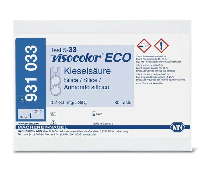 Kit de testare VISOCOLOR® ECO, acid silicic SiO2, 1 bucată — Carl Roth, cod Y557.1