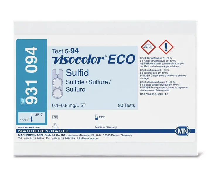 Kit de test VISOCOLOR® ECO, sulfură S2-, 1 bucată(ți) — Carl Roth, cod Y560.1