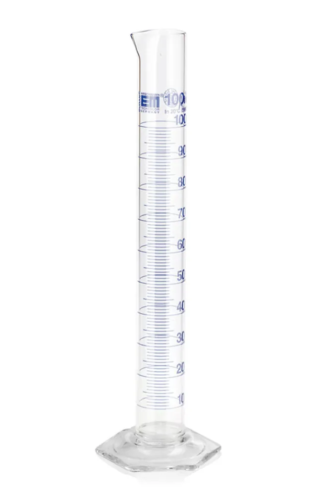 Cilindri gradați Cl. A, marcaje albastre, DURAN®, înalți, subdiviziune 5.0 ml — Carl Roth, cod Y574.1
