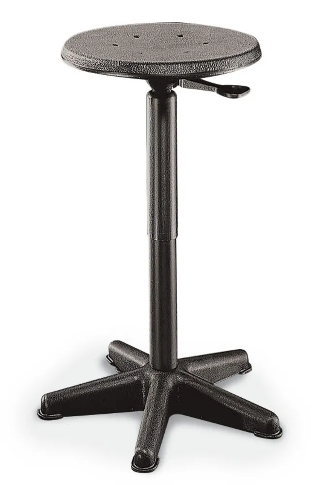 Scaun, model confort, PU, negru, înălțime șezut 440 - 630 mm, 1 bucată — Carl Roth, cod Y706.1