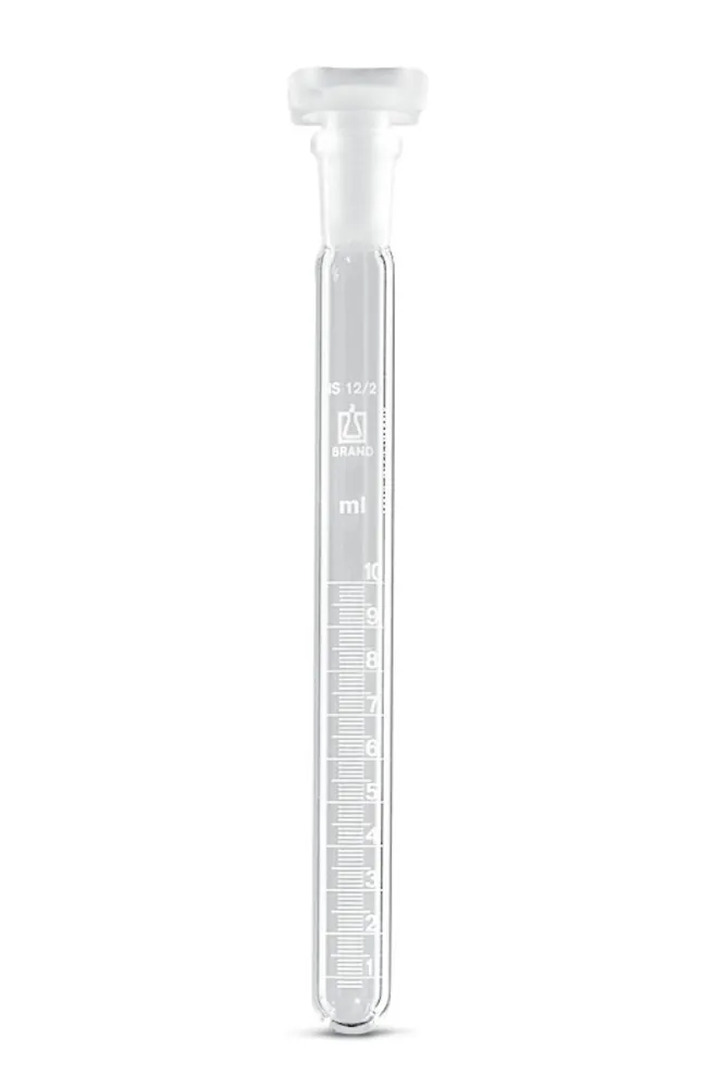 Eprubetă cu șlif standard, DURAN®, cu șlif NS și dop PP, 10 ml — Carl Roth, cod Y752.1