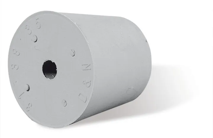 Rotilabo®-stoppers cu orificiu, cauciuc nat., Ø orificiu 3 mm, Ø bază 14 mm — Carl Roth, cod Y848.1