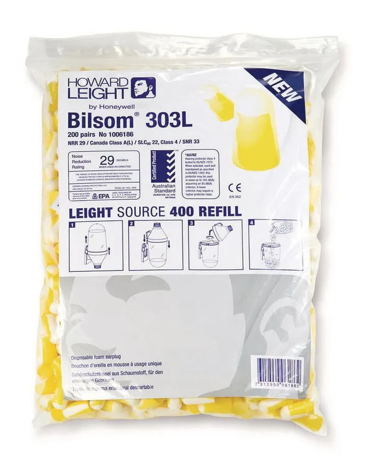 Antifoane Bilsom 303L, pachet de reumplere, pentru dozator de perete, spumă PU — Carl Roth, cod Y868.1