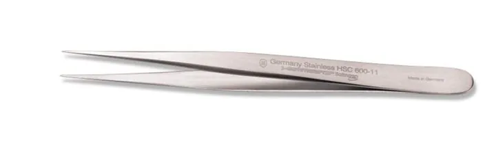 Micropensetă, tip nr. 3, dreaptă, lățimea vârfului 0.3 mm, lungime 115 mm — Carl Roth, cod YE36.1