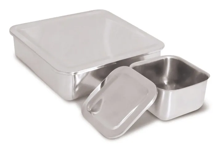 Cutii Rotilabo®-deep-freeze, oțel inoxidabil 18/10, 0,5 l, 1 bucată — Carl Roth, cod YH09.1