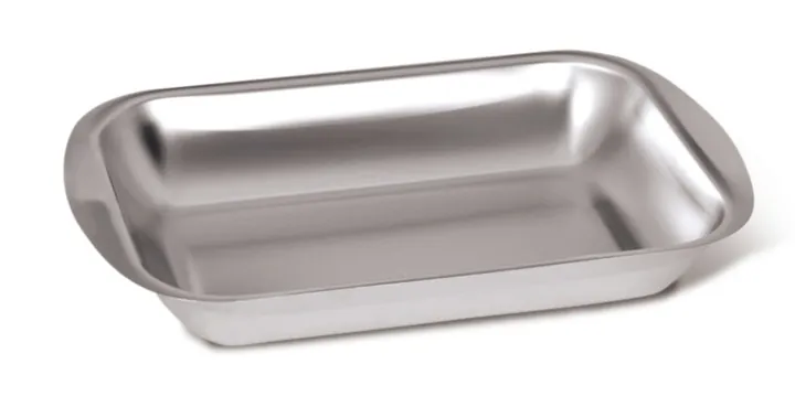 Rotilabo®-dishes, oțel inoxidabil 18/10, L 340, W 210, H 60 mm, 1 bucată — Carl Roth, cod YH73.1