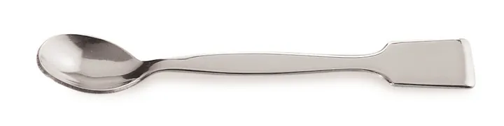 Spatulă lingură, oțel inox 18/10, Ø 25 mm, mâner plat, lungime totală 180 mm — Carl Roth, cod YP89.1