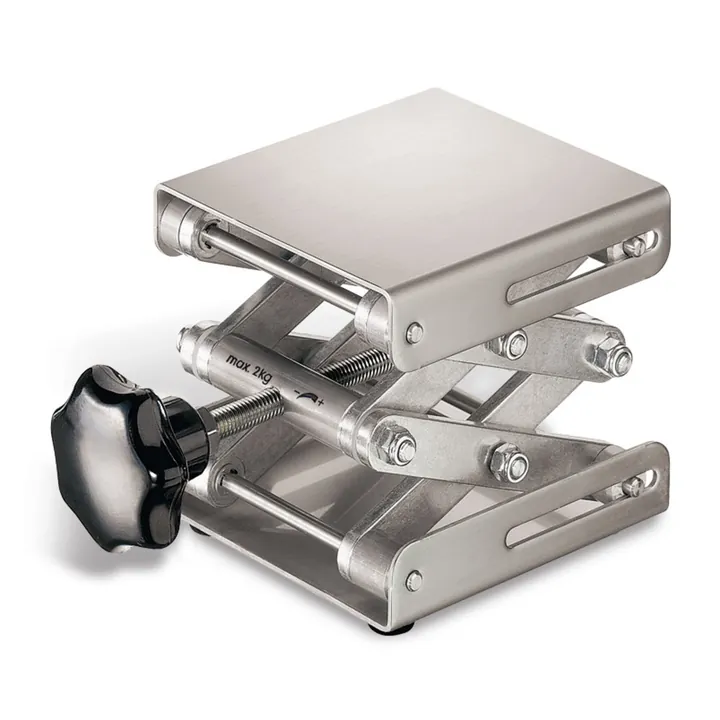 Rotilabo®-jack Mini, 75 x 80 mm, oțel inoxidabil, reglabil 49-147 mm — Carl Roth, cod YT68.1