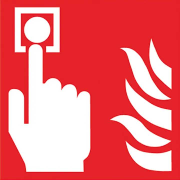 Semn de protecție împotriva incendiilor, alarmă de incendiu, folie autoadezivă, W 200 x H 200 mm, 1 bucată(ți) — Carl Roth, cod YX24.1