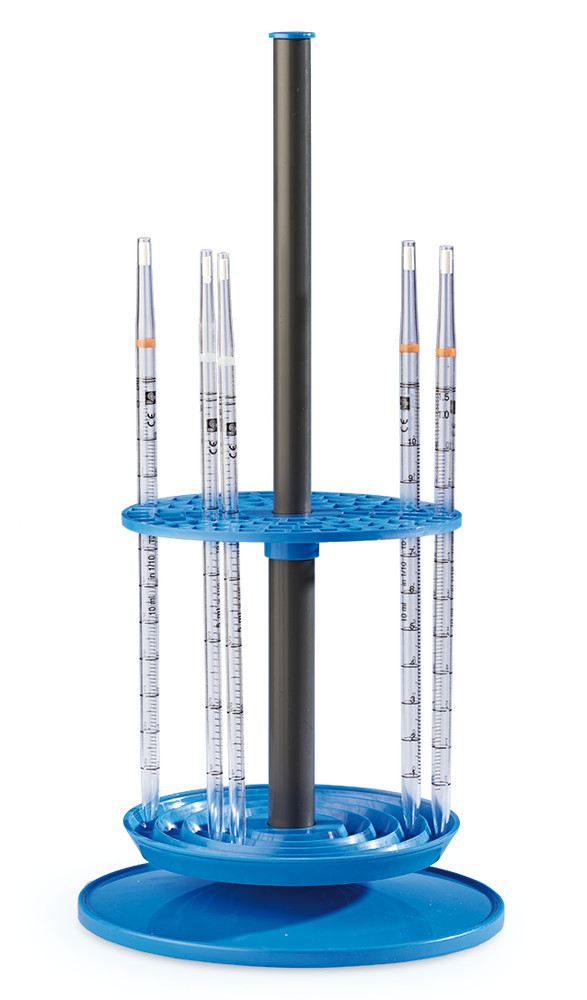 Rotilabo®-pipette stand, PP, rotating, 94 slots, H 470 x Ø 230 mm, 1 unit(s)